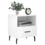 Mesita noche 2 uds madera ingeniería blanco brillo 40x35x47,5cm de vidaXL, Mesitas de noche - Ref: Foro24-827473, Precio: 61,...