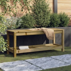 Banco de jardín de madera maciza de pino 108x35x45 cm en Bancos de jardín | Comprar online en Foru.es