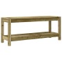 Banco de jardín de madera maciza de pino 108x35x45 cm en Bancos de jardín | Comprar online en Foru.es