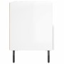 Mesita noche 2 uds madera ingeniería blanco brillo 40x35x47,5cm de vidaXL, Mesitas de noche - Ref: Foro24-827473, Precio: 61,...