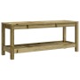Banco de jardín de madera maciza de pino 108x35x45 cm en Bancos de jardín | Comprar online en Foru.es