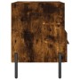 Mesita de noche madera ingeniería roble ahumado 40x35x47,5 cm de vidaXL, Mesitas de noche - Ref: Foro24-827462, Precio: 38,21...