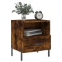 Mesita de noche madera ingeniería roble ahumado 40x35x47,5 cm de vidaXL, Mesitas de noche - Ref: Foro24-827462, Precio: 38,21...