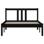 Estructura de cama madera maciza negro 100x200 cm de vidaXL, Camas y somieres - Ref: Foro24-814878, Precio: 89,20 €, Descuent...