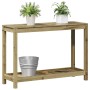 Mesa plantación con estante madera pino impregnada 108x35x75 cm en Soportes para macetas | Comprar online en Foru.es
