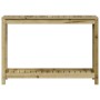Mesa plantación con estante madera pino impregnada 108x35x75 cm en Soportes para macetas | Comprar online en Foru.es