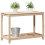 Mesa de plantación con estante madera maciza pino 108x50x75 cm en Soportes para macetas | Comprar online en Foru.es