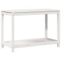 Mesa de plantación con estante madera pino blanco 108x50x75 cm en Soportes para macetas | Comprar online en Foru.es
