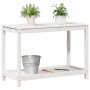 Mesa de plantación con estante madera pino blanco 108x50x75 cm en Soportes para macetas | Comprar online en Foru.es