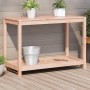 Mesa de plantación y estante madera maciza Douglas 108x50x75 cm en Soportes para macetas | Comprar online en Foru.es