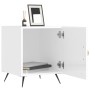 Mesitas noche 2 uds madera ingeniería blanco brillo 40x40x50 cm de vidaXL, Mesitas de noche - Ref: Foro24-827505, Precio: 53,...