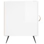 Mesitas noche 2 uds madera ingeniería blanco brillo 40x40x50 cm de vidaXL, Mesitas de noche - Ref: Foro24-827505, Precio: 53,...
