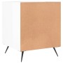 Mesitas noche 2 uds madera ingeniería blanco brillo 40x40x50 cm de vidaXL, Mesitas de noche - Ref: Foro24-827505, Precio: 53,...