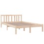 Estructura de cama madera maciza 120x200 cm de vidaXL, Camas y somieres - Ref: Foro24-814879, Precio: 96,01 €, Descuento: %