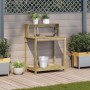 Mesa plantación con estantes madera impregnada 82,5x50x109,5 cm en Soportes para macetas | Comprar online en Foru.es