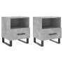 Mesita noche 2 uds madera ingeniería gris hormigón 40x35x47,5cm de vidaXL, Mesitas de noche - Ref: Foro24-827493, Precio: 69,...