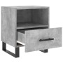 Mesita noche 2 uds madera ingeniería gris hormigón 40x35x47,5cm de vidaXL, Mesitas de noche - Ref: Foro24-827493, Precio: 69,...