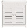 Mesa plantación con estantes madera pino blanco 82,5x50x86,5 cm en Soportes para macetas | Comprar online en Foru.es