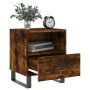 Mesita noche 2 uds madera ingeniería roble ahumado 40x35x47,5cm de vidaXL, Mesitas de noche - Ref: Foro24-827495, Precio: 62,...