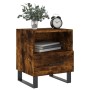 Mesita noche 2 uds madera ingeniería roble ahumado 40x35x47,5cm de vidaXL, Mesitas de noche - Ref: Foro24-827495, Precio: 62,...