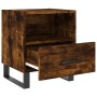 Mesita noche 2 uds madera ingeniería roble ahumado 40x35x47,5cm de vidaXL, Mesitas de noche - Ref: Foro24-827495, Precio: 62,...