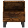 Mesita noche 2 uds madera ingeniería roble ahumado 40x35x47,5cm de vidaXL, Mesitas de noche - Ref: Foro24-827495, Precio: 62,...