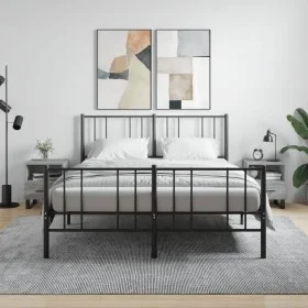 Mesitas noche 2 uds madera ingeniería gris Sonoma 40x35x47,5 cm de vidaXL, Mesitas de noche - Ref: Foro24-827497, Precio: 86,...