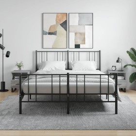 Mesitas noche 2 uds madera ingeniería gris Sonoma 40x35x47,5 cm de vidaXL, Mesitas de noche - Ref: Foro24-827497, Precio: 87,...