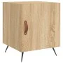 Mesita de noche madera de ingeniería roble Sonoma 40x40x50 cm de vidaXL, Mesitas de noche - Ref: Foro24-827506, Precio: 38,64...