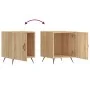 Mesita de noche madera de ingeniería roble Sonoma 40x40x50 cm de vidaXL, Mesitas de noche - Ref: Foro24-827506, Precio: 38,64...