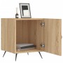 Mesita de noche madera de ingeniería roble Sonoma 40x40x50 cm de vidaXL, Mesitas de noche - Ref: Foro24-827506, Precio: 39,11...