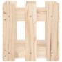 Jardinera con diseño de valla madera maciza de pino 30x30x30 cm en Macetas y jardineras | Comprar online en Foru.es