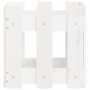 Jardinera diseño de valla madera maciza pino blanca 30x30x30 cm en Macetas y jardineras | Comprar online en Foru.es