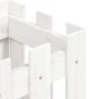 Jardinera diseño de valla madera maciza pino blanca 30x30x30 cm en Macetas y jardineras | Comprar online en Foru.es