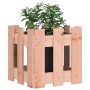 Jardinera con diseño de valla madera maciza Douglas 30x30x30 cm en Macetas y jardineras | Comprar online en Foru.es