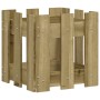 Jardinera diseño de valla madera de pino impregnada 30x30x30 cm en Macetas y jardineras | Comprar online en Foru.es
