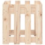 Jardinera con diseño de valla madera maciza de pino 40x40x40 cm en Macetas y jardineras | Comprar online en Foru.es