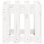 Jardinera diseño de valla madera maciza pino blanca 40x40x40 cm en Macetas y jardineras | Comprar online en Foru.es