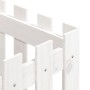 Jardinera diseño de valla madera maciza pino blanca 40x40x40 cm en Macetas y jardineras | Comprar online en Foru.es