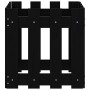 Jardinera diseño de valla madera maciza pino negra 40x40x40 cm en Macetas y jardineras | Comprar online en Foru.es