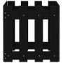 Jardinera diseño de valla madera maciza pino negra 40x40x40 cm en Macetas y jardineras | Comprar online en Foru.es