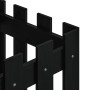 Jardinera diseño de valla madera maciza pino negra 40x40x40 cm en Macetas y jardineras | Comprar online en Foru.es