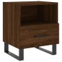 Mesita noche 2 uds madera ingeniería marrón roble 40x35x47,5 cm de vidaXL, Mesitas de noche - Ref: Foro24-827499, Precio: 61,...