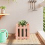 Jardinera con diseño de valla madera maciza Douglas 40x40x40 cm en Macetas y jardineras | Comprar online en Foru.es