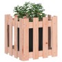 Jardinera con diseño de valla madera maciza Douglas 40x40x40 cm en Macetas y jardineras | Comprar online en Foru.es