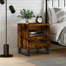 Nachttisch aus geräuchertem Eichenholzwerkstoff, 40 x 35 x 47,5 cm von vidaXL, Nachttische - Ref: Foro24-827494, Preis: 47,71...