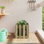 Jardinera diseño de valla madera de pino impregnada 40x40x40 cm en Macetas y jardineras | Comprar online en Foru.es