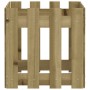 Jardinera diseño de valla madera de pino impregnada 40x40x40 cm en Macetas y jardineras | Comprar online en Foru.es