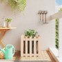 Jardinera con diseño de valla madera maciza de pino 50x50x50 cm en Macetas y jardineras | Comprar online en Foru.es