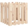 Jardinera con diseño de valla madera maciza de pino 50x50x50 cm en Macetas y jardineras | Comprar online en Foru.es